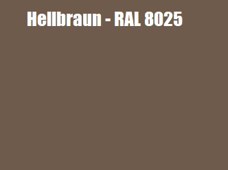 Betonzaunfarbe - hellbraun - RAL 8025 - 4 Liter