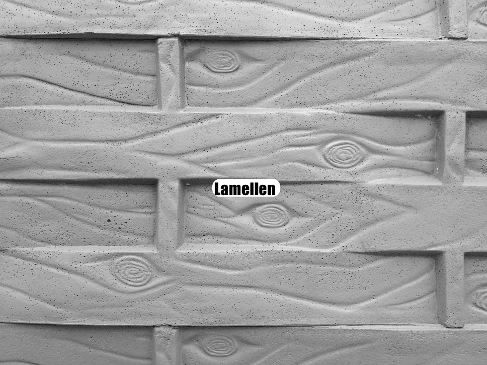 Betonzaun Ersatzplatten einseitig - Platte 200x50x4 cm
