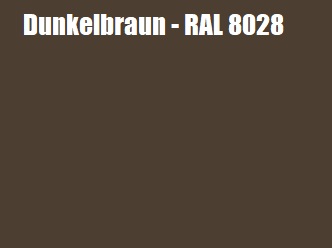 Betonzaunfarbe - dunkelbraun - RAL 8028 - 10 Liter