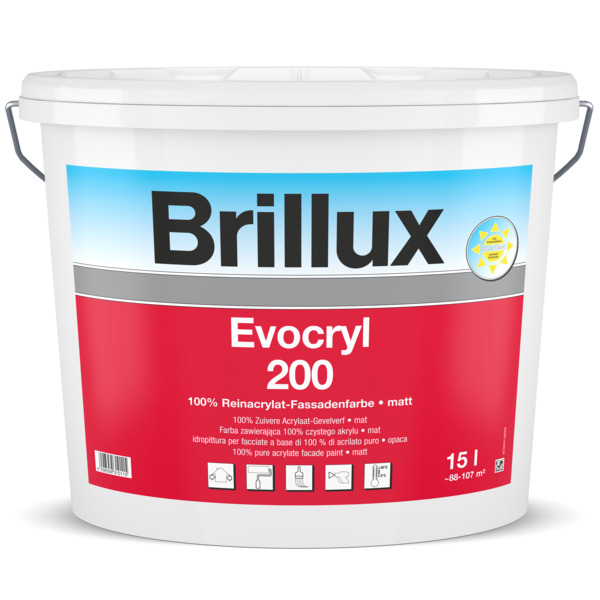 Betonzaun Farbe BZF - Brillux Evocryl 200 all incl. - 15 Ltr.